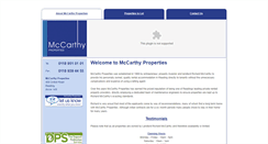 Desktop Screenshot of mccarthyproperties.co.uk